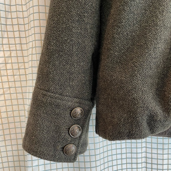 Abercrombie & Fitch Large Coat Floral Lined Heavy Jacket Coat - Picture 10 of 11